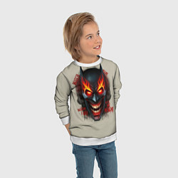 Свитшот детский Огенный Бэтмент, цвет: 3D-белый — фото 2