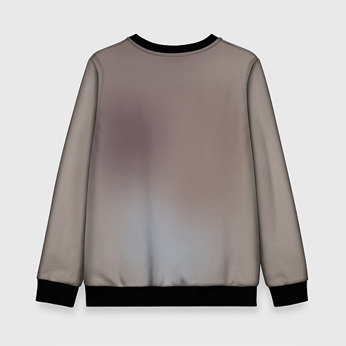 Детский свитшот Балерино капучино - brainrot animals meme / 3D-Черный – фото 2