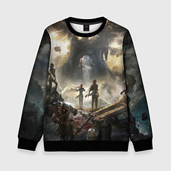 Свитшот детский Экспедиция Clair Obscur expedition 33, цвет: 3D-черный