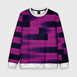 Свитшот детский Color pink square, цвет: 3D-белый