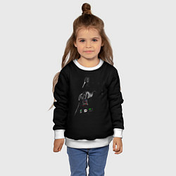Свитшот детский Дарт вейдер ярость, цвет: 3D-белый — фото 2