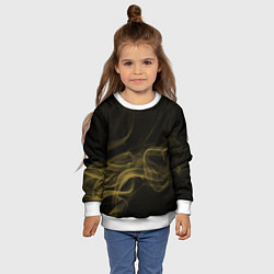 Свитшот детский Color smoke yellow, цвет: 3D-белый — фото 2