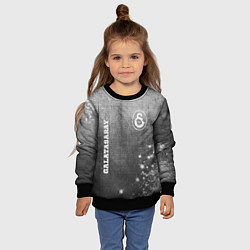 Свитшот детский Galatasaray - grey gradient вертикально, цвет: 3D-черный — фото 2