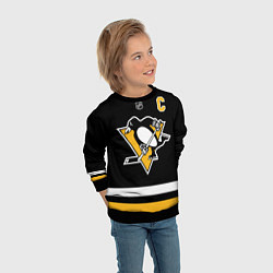 Свитшот детский Кросби - черная форма, цвет: 3D-черный — фото 2