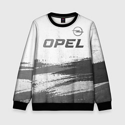 Свитшот детский Opel - white gradient посередине, цвет: 3D-черный