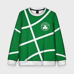 Свитшот детский Boston Celtics green, цвет: 3D-белый
