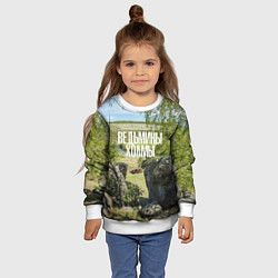 Свитшот детский Ведьмины холмы на Красивой Мече, цвет: 3D-белый — фото 2