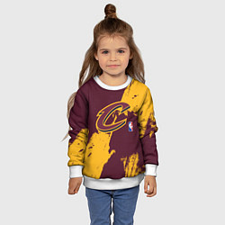 Свитшот детский Cleveland Cavaliers NBA team, цвет: 3D-белый — фото 2