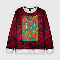 Свитшот детский Astro в стиле психоделики, цвет: 3D-белый