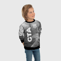 Свитшот детский GTA - grey gradient вертикально, цвет: 3D-черный — фото 2