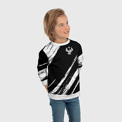 Свитшот детский Дагестан - брызги, цвет: 3D-белый — фото 2