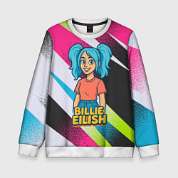 Детский свитшот Билли Айлиш в стиле мультфильма