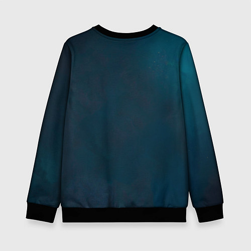 Детский свитшот Попугай акварельный - big picture / 3D-Черный – фото 2