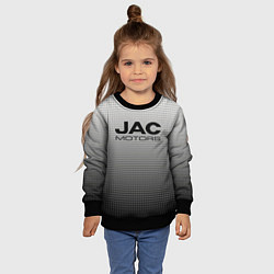 Свитшот детский Jac motors серый текстурный, цвет: 3D-черный — фото 2
