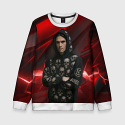 Свитшот детский Bones с черепами на худи, цвет: 3D-белый