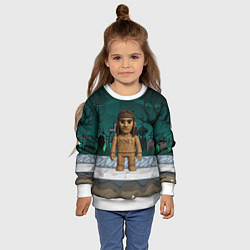 Свитшот детский Bones в стиле куклы Вуды, цвет: 3D-белый — фото 2