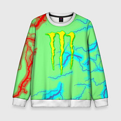 Свитшот детский Monster energy storm electrix, цвет: 3D-белый