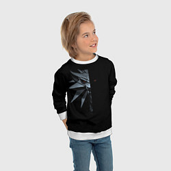 Свитшот детский Зверь в полумраке - Ведьмак 3, цвет: 3D-белый — фото 2