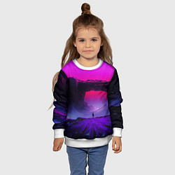 Свитшот детский A Journey on the planet, цвет: 3D-белый — фото 2