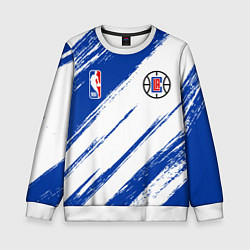 Детский свитшот Клипперс - синяя краска