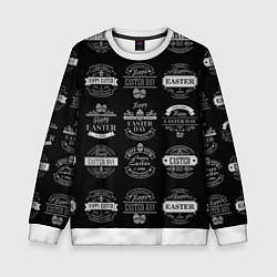 Свитшот детский Easter holidays, цвет: 3D-белый