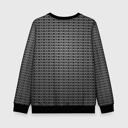 Детский свитшот Стальная кольчуга воинов / 3D-Черный – фото 2
