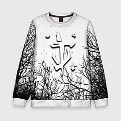 Свитшот детский Doom dark age, цвет: 3D-белый