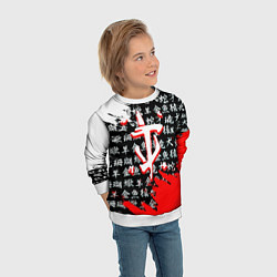 Свитшот детский Doom dark age japan, цвет: 3D-белый — фото 2