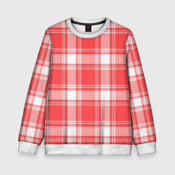 Детский свитшот Checked red white