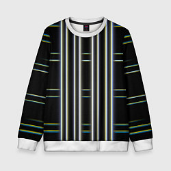 Детский свитшот Neon yellow blue white