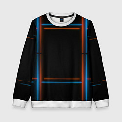 Детский свитшот Neon black red blue