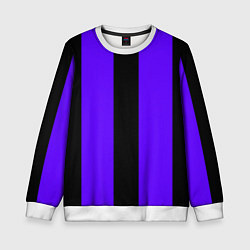 Детский свитшот Color purple black stripes