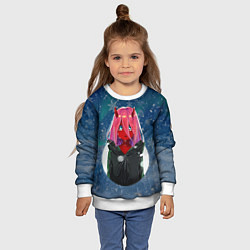 Свитшот детский Anime XX Zero Two Kid, цвет: 3D-белый — фото 2