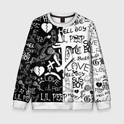 Детский свитшот Doom x liil peep pattern black
