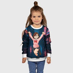 Свитшот детский Сиратори Айра в ярости, цвет: 3D-белый — фото 2