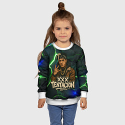 Свитшот детский XXXTentacion anime style, цвет: 3D-белый — фото 2