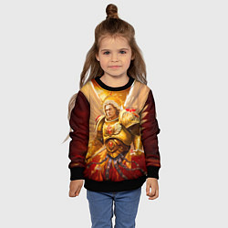 Свитшот детский Сангвиний кровавый ангел, цвет: 3D-черный — фото 2