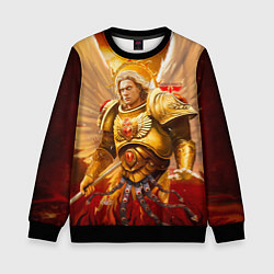 Свитшот детский Сангвиний кровавый ангел, цвет: 3D-черный