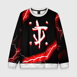 Детский свитшот Doom красный шторм