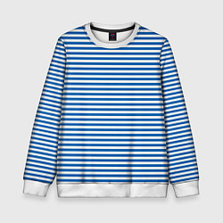 Свитшот детский Тельняшка десантника с полосами, цвет: 3D-белый