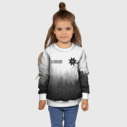 Свитшот детский Лес - это мой храм, цвет: 3D-белый — фото 2