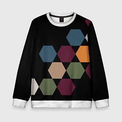 Детский свитшот Honeycombs autumn colors