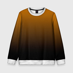 Свитшот детский Orange gradient, цвет: 3D-белый