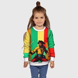 Свитшот детский Пират поп-арт, цвет: 3D-белый — фото 2