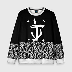 Детский свитшот Doom геометрия линии