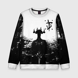 Свитшот детский Doom демон марса, цвет: 3D-белый