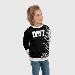 Свитшот детский Dayz брызги красок, цвет: 3D-белый — фото 2