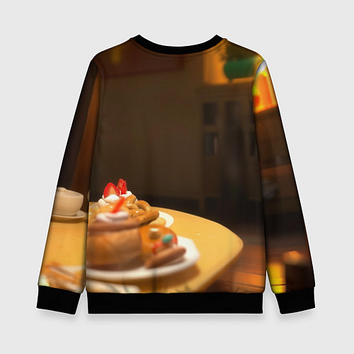 Детский свитшот Просыпаться ради глупых дел / 3D-Черный – фото 2