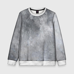 Свитшот детский Абстракция - light gray haze, цвет: 3D-белый
