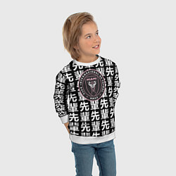 Свитшот детский Inter japan black, цвет: 3D-белый — фото 2